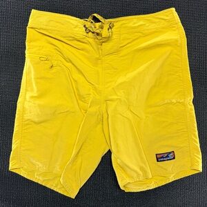 Patagonia Men’s Bright Yellow Swim Board Shorts